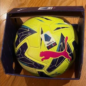 Puma Italy Serie A Blue Soccer Ball Size 5 Orbita volt yellow pink purple Italia
